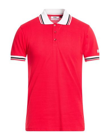 Gcds Man Polo shirt Red Size M Cotton | YOOX (US)
