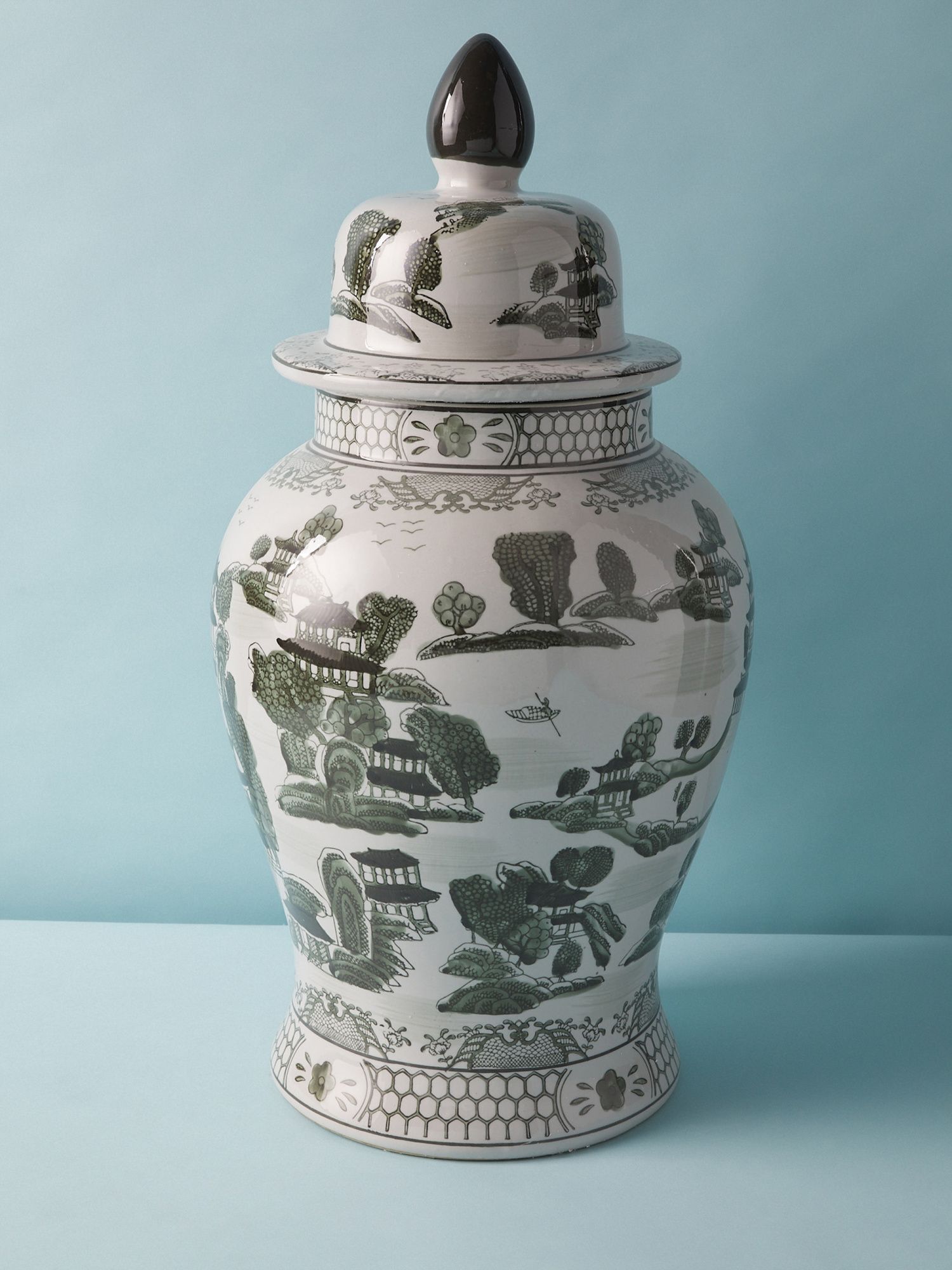 25in Ceramic Chinoiserie Ginger Jar | Decorative Objects | HomeGoods | HomeGoods
