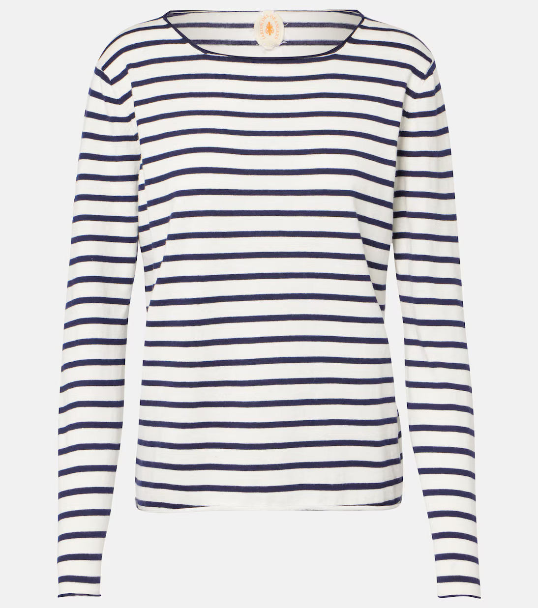 Striped cotton, silk and cashmere T-shirt | Mytheresa (US/CA)