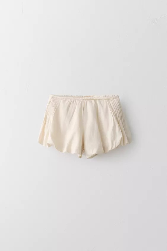 LIMITED EDITION LINEN COTTON BLOOMER SHORTS (6-10 YRS) | Zara US