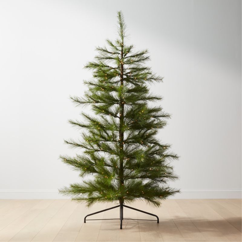 Needle Pine 7-ft Artificial Christmas Tree with LED Lights + Reviews | CB2 | CB2