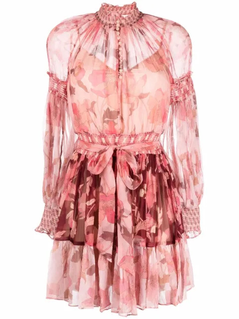 floral-print mini dress | Farfetch (US)