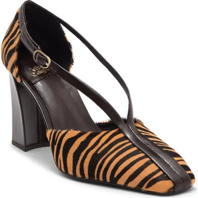 Jeffrey Campbell Mckinley Genuine Calf Hair Pump in Beige Brown Zebra Combo at Nordstrom, Size 9.5 | Nordstrom