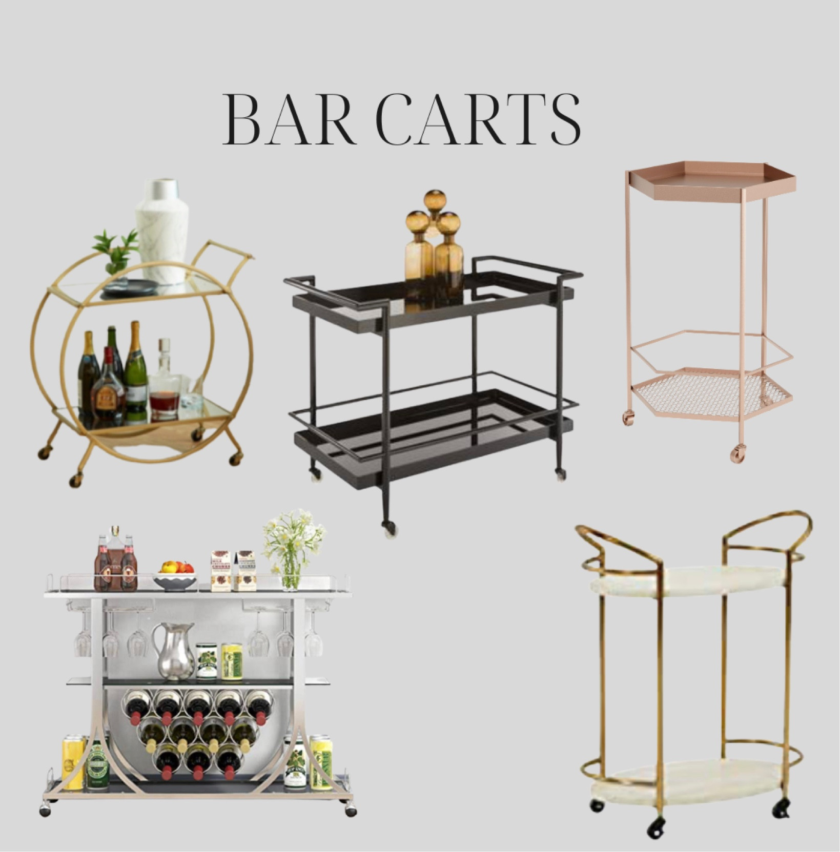 It's the New Year! That means it's time to revamp your space! Adding a bar cart, will add a sophisticated touch to your space.  

#LTKhome #LTKFind #LTKfamily