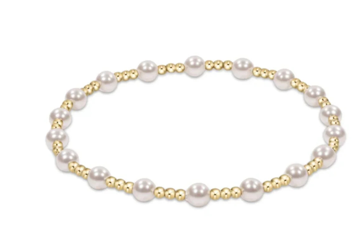 Classic Sincerity 4mm Bead Bracelet Pearl / Enewton | Ama La Vita