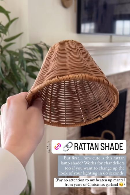 Changed out the shade to the rattan shade!

#LTKhome