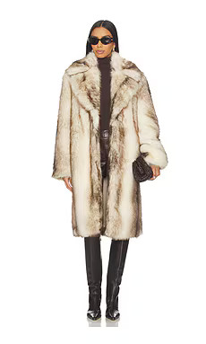 Ducie Celia Coat in Taupe Striped from Revolve.com | Revolve Clothing (Global)