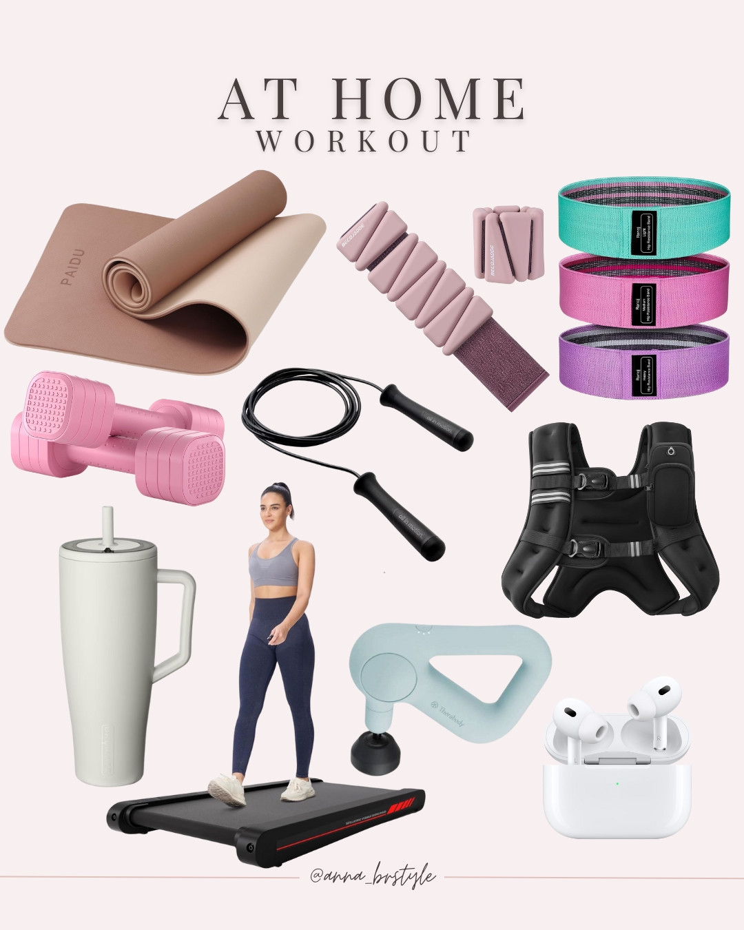 At home workouts, new year refresh, walking pad, resistance bands, yoga mat, weighted vest, ankle weights, annabrstylee

#LTKActive #LTKfitnessgoals #LTKselfcare