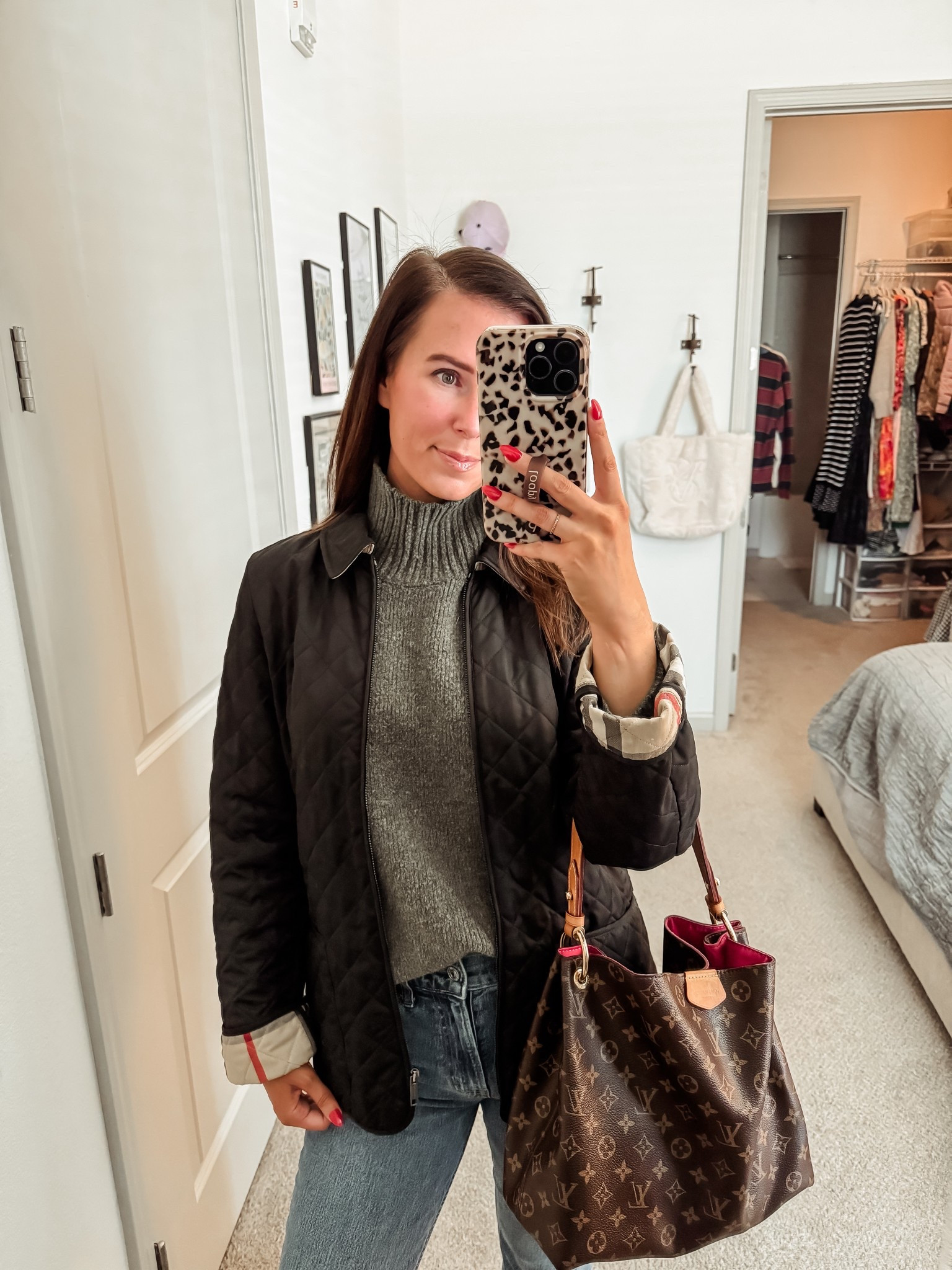 Burberry barn jacket // jeans // sweater // fall outfits // winter outfit // Abercrombie // Louis Vuitton 

#LTKFindsUnder100 #LTKSaleAlert #LTKHoliday