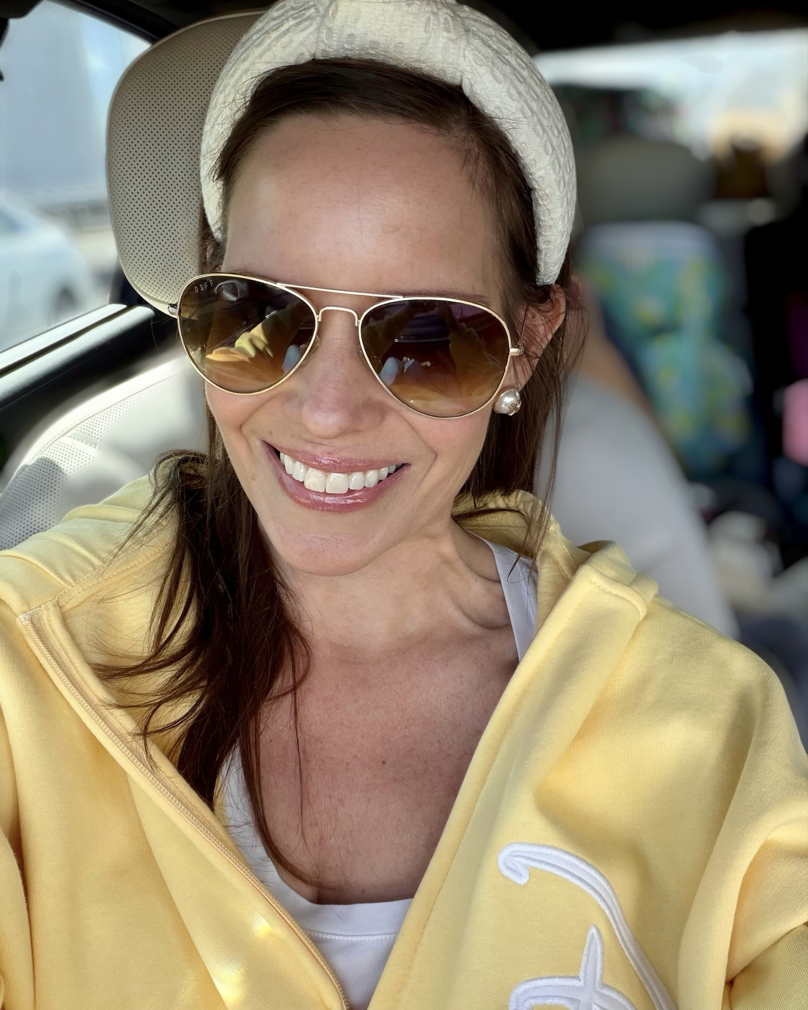 Sunny Disney Travel Day Look 💛✨


Cozy + cute for a travel day with a little Disney magic ✨💛 Loving this soft yellow zip hoodie paired with classic denim and crisp white sneakers for an easy, pulled-together look. Added my favorite pearl studs, stacked Disney bracelets, and a chic headband for that polished but effortless vibe. Finished it off with a glossy pink lip and my go-to pouch for all the essentials 💄👜

Perfect for road trips, park days, or running around in style while staying comfy 🚗☀️

Soft yellow hoodie, casual Disney outfit, travel day outfit, comfy chic style, white sneakers outfit, preppy casual look, spring summer outfit ideas, Disney style outfit, everyday denim look, feminine casual fashion 💛

#LTKBeauty #LTKmomlife #LTKTravel