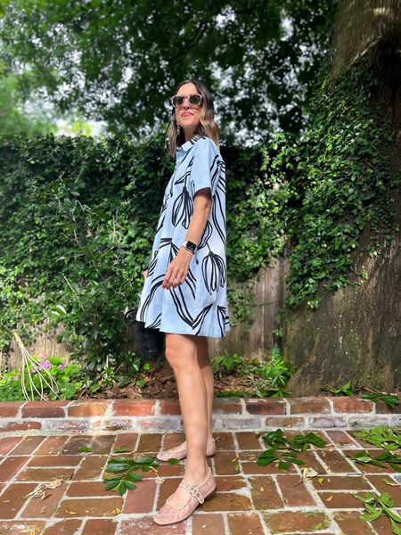 LOVE this Anthropologie dress! Wearing size XS. And the most perfect Mary Jane flats! Mesh flats. Fit TTS  

#LTKfindsunder100 #LTKshoecrush #LTKstyletip