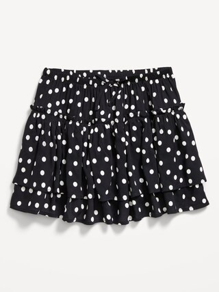 Printed Tiered Ruffled Skirt for Girls | Old Navy (US)