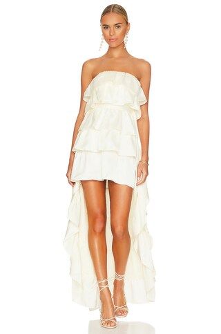 WeWoreWhat Tiered Ruffle High Low Dress in Whisper White from Revolve.com | Revolve Clothing (Global)