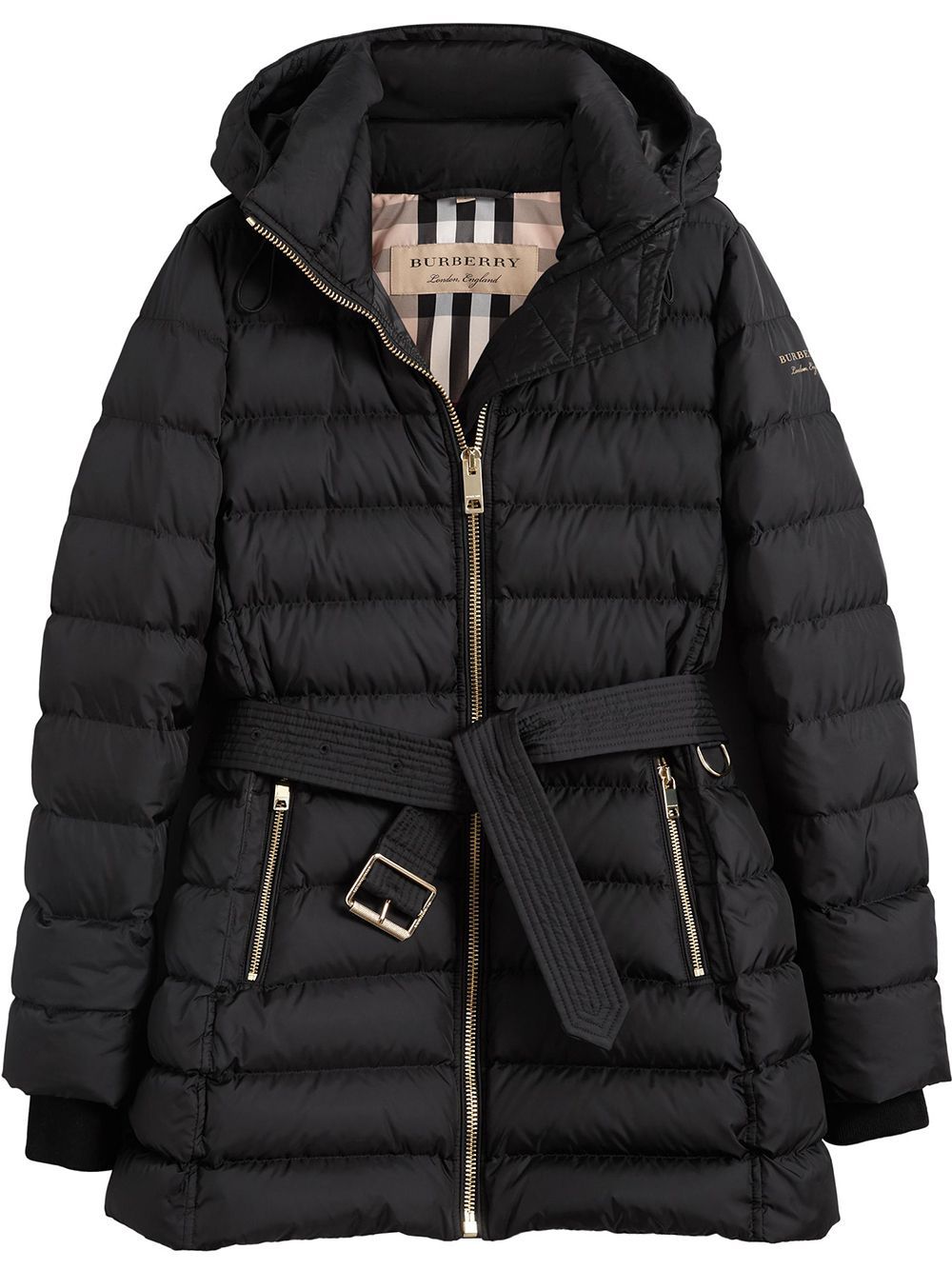 Burberry Hooded Down-filled Puffer Jacket - Black | FarFetch US