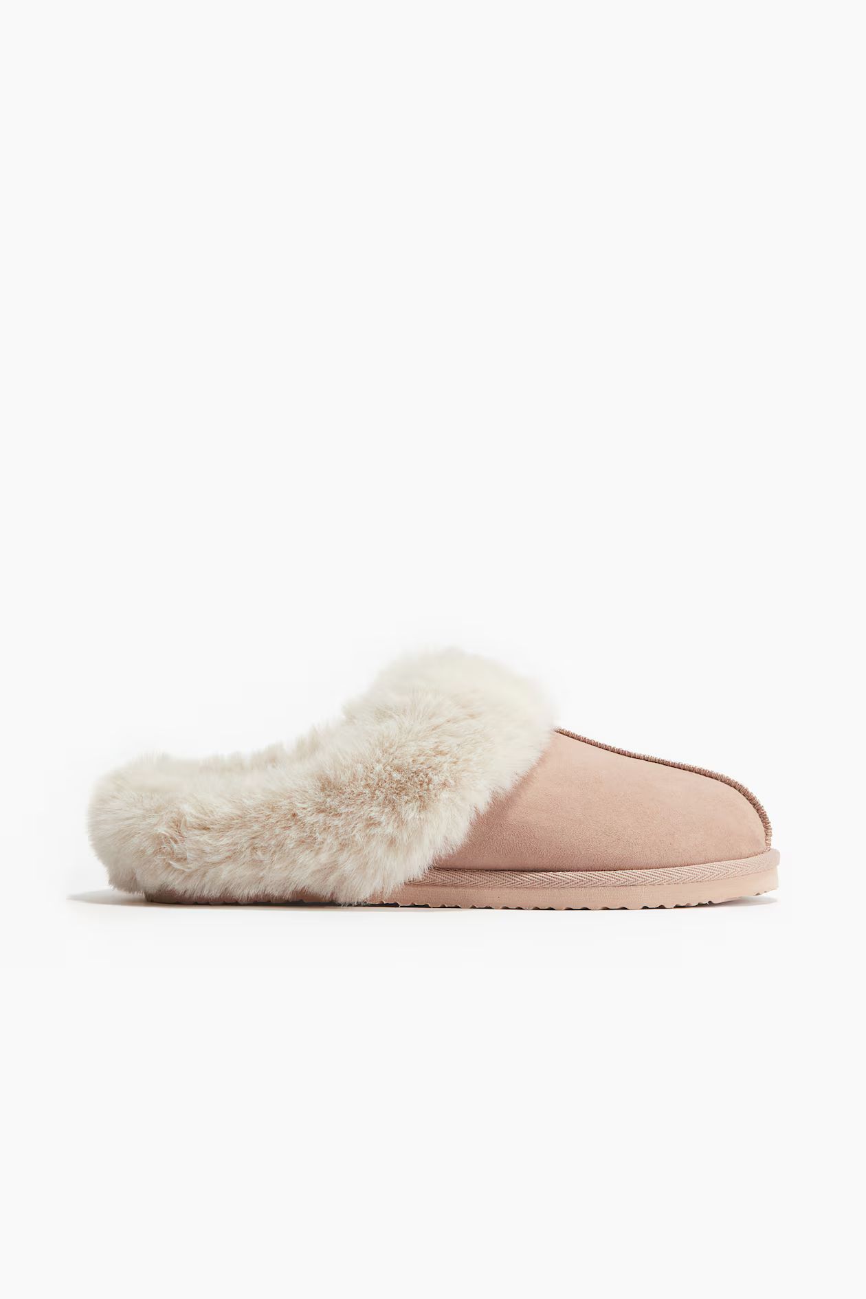 Warm-lined Slippers - No heel - Beige - Ladies | H&M US | H&M (US + CA)