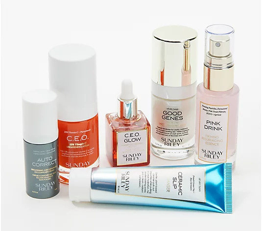 Sunday Riley Wake Up with Me 6-Piece AM Skincare Kit - QVC.com | QVC