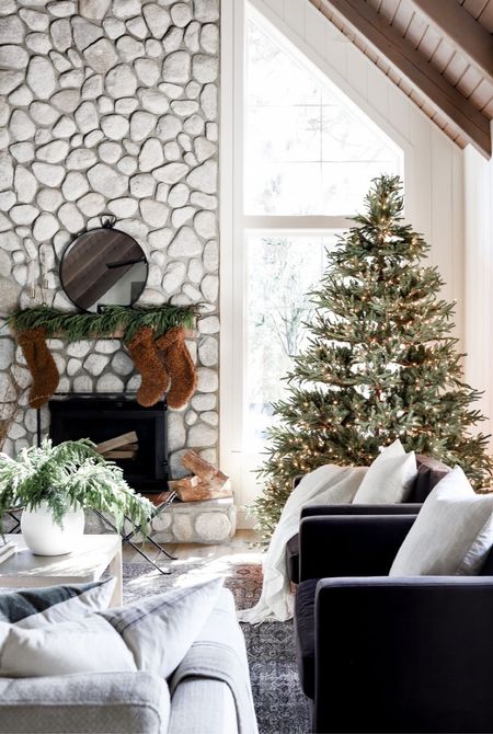 Our cabin living room Christmas decor!

#LTKSeasonal #LTKhome