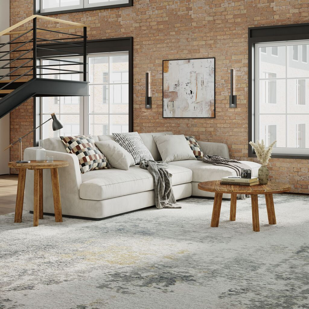 Reclamation Round Occasional Table Set In Brown | 1stopbedrooms