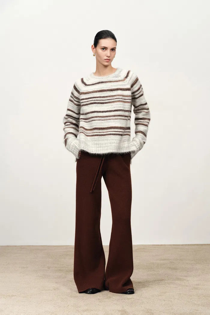 Mignon Striped Sweater in Alpaca Blend Knit | Fabrique
