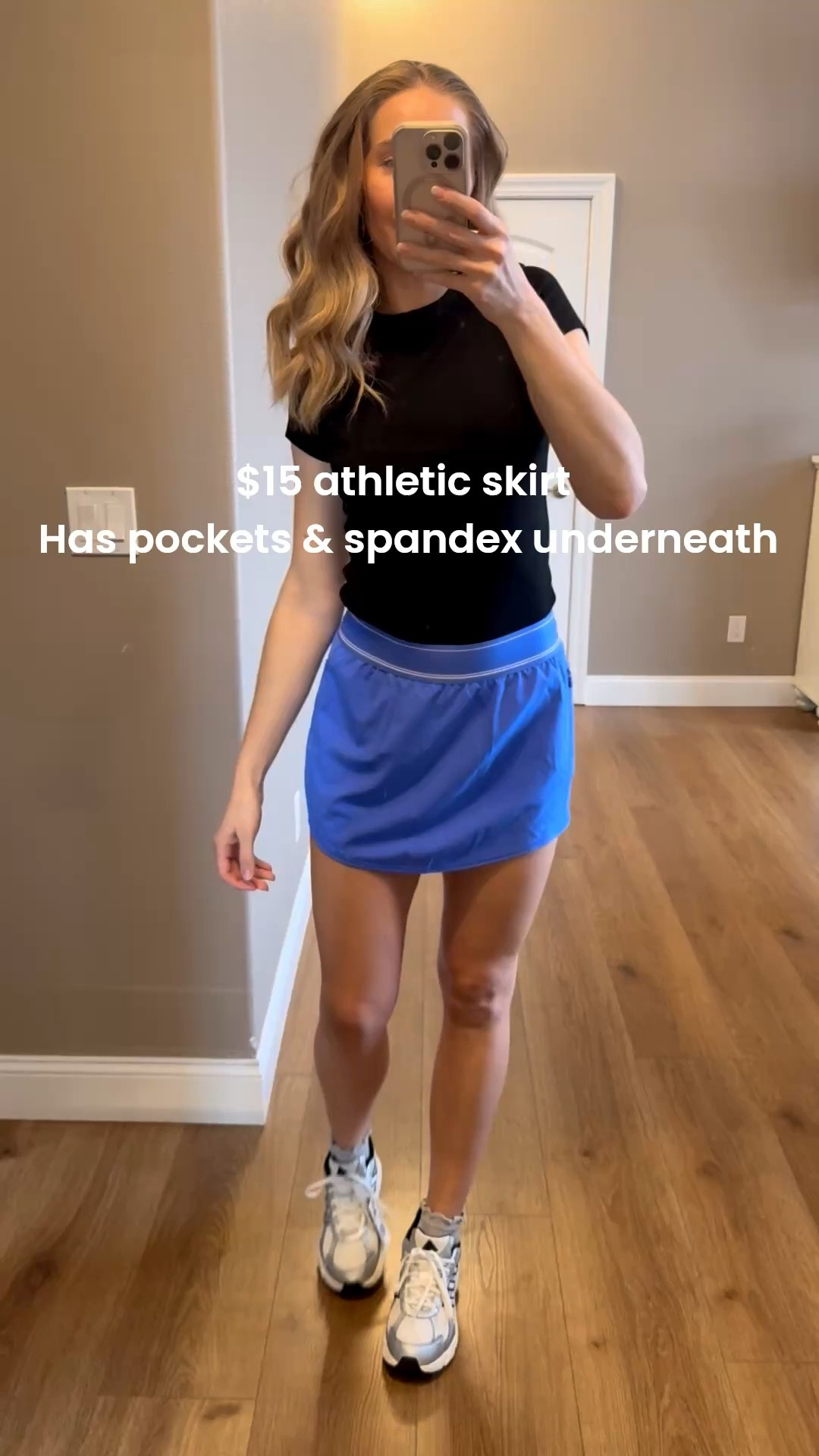 This $15 skirt is so good! Comes in 4 colors! I predict this to sell out fast! Pockets & built in spandex. Wearing size S. 

#LTKActive #LTKTall #LTKootd