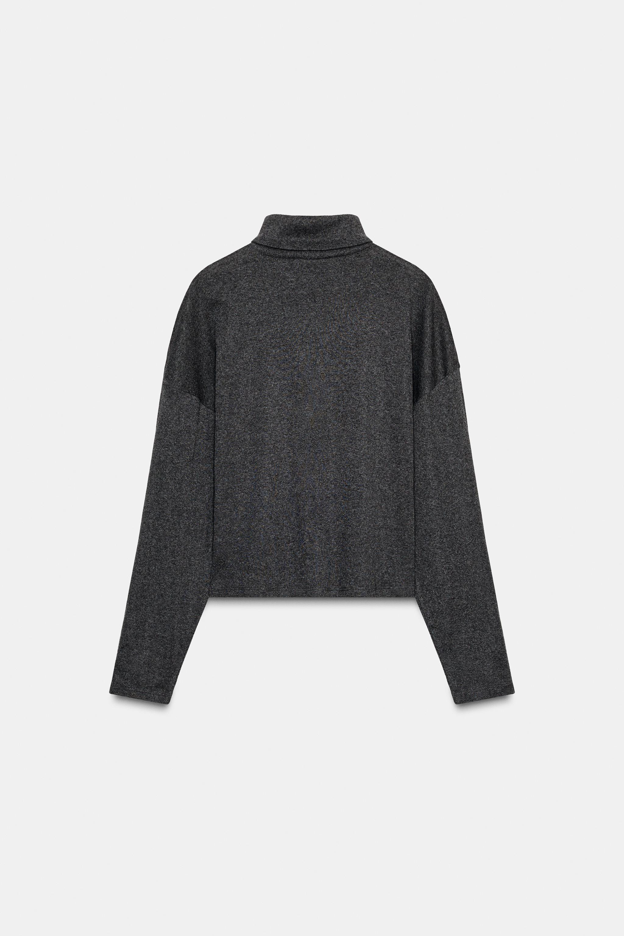 HIGH NECK T-SHIRT | Zara US