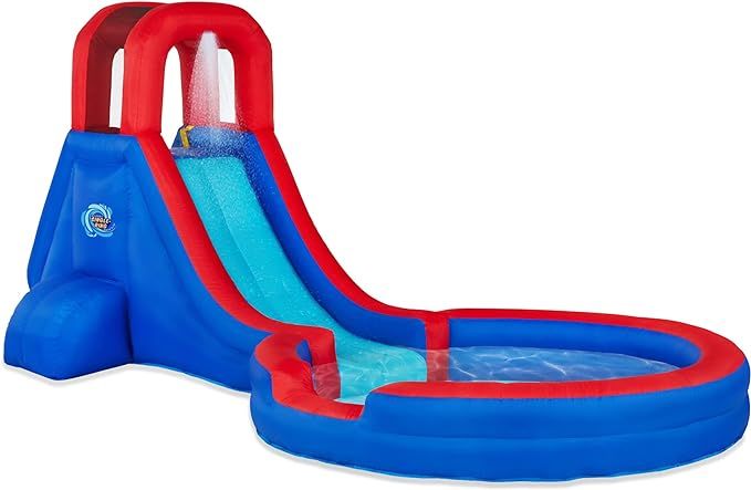 Sunny & Fun Inflatable Single Ring Water Slide Park – Heavy-Duty for Outdoor Fun - Climbing Wal... | Amazon (US)