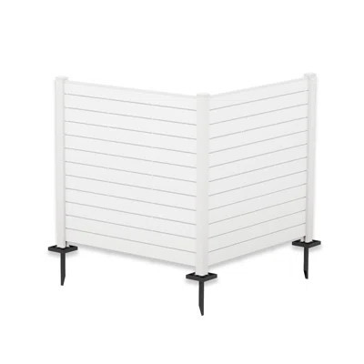 Kozyard 50"w X 47"h Outdoor Privacy Screens - Air Conditioner Fence Panels (2 White Panels) | Wayfair North America