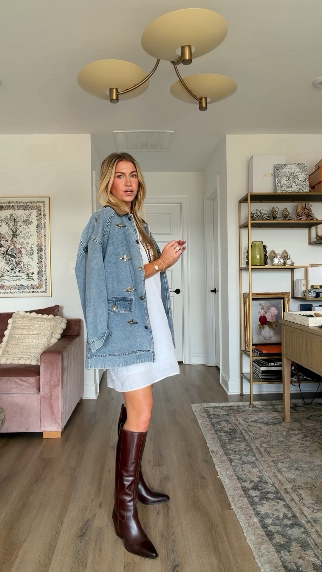 Styling a boot from warm to cool weather.

#LTKgrwm #LTKdayinmylife #LTKSeasonal