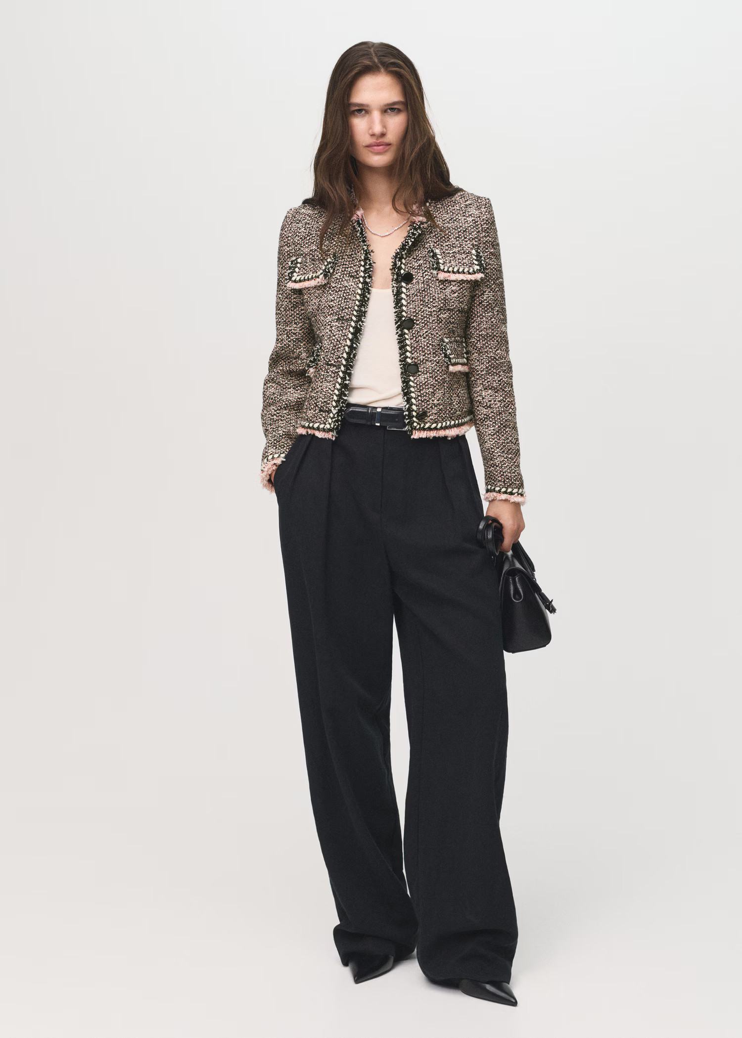 Pocket tweed jacket - Women | MANGO USA | Mango (US/MX/AU)