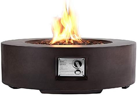 ECOTOUGE 30In Outdoor Propane Fire Pit Gas Table 50,000 BTU Auto-Ignition Gas Firepit w/ Weather-... | Amazon (US)