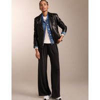 BAUKJEN Elasticated Waist Wide Leg Trousers Black | Marks & Spencer (UK)