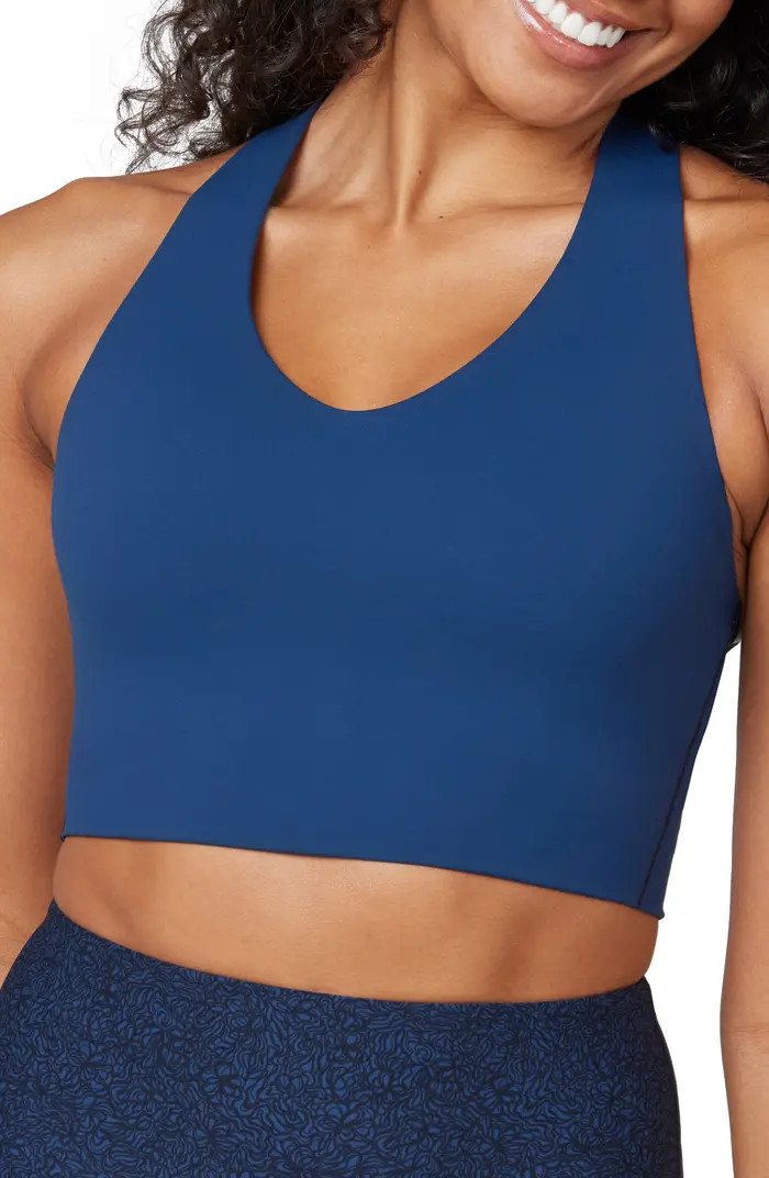 Longline Medium Impact Sports Bra | Nordstrom