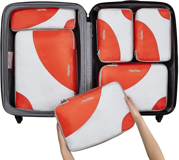 OlarHike 6 Set Packing Cubes for Travel, 4 Various Sizes(Large,Medium,Small,Slim), Luggage Organi... | Amazon (CA)