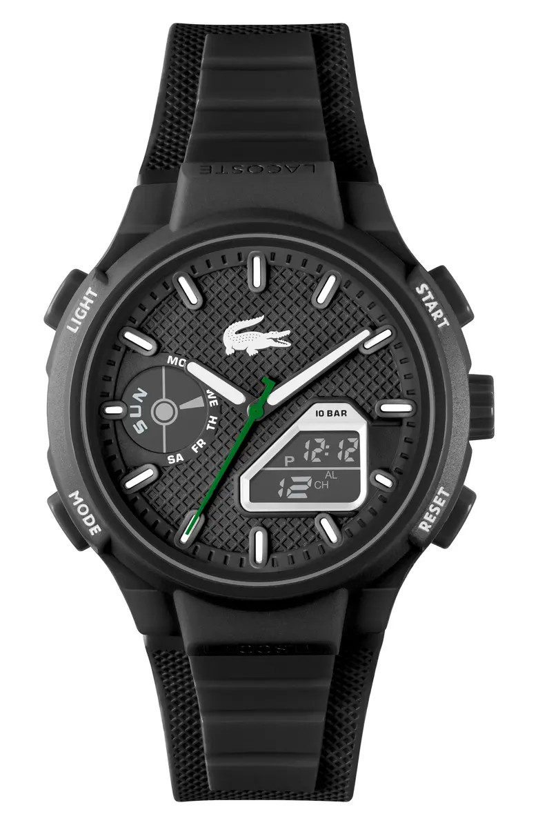 Lacoste LC33 Silicone Strap Watch, 45mm | Nordstrom | Nordstrom