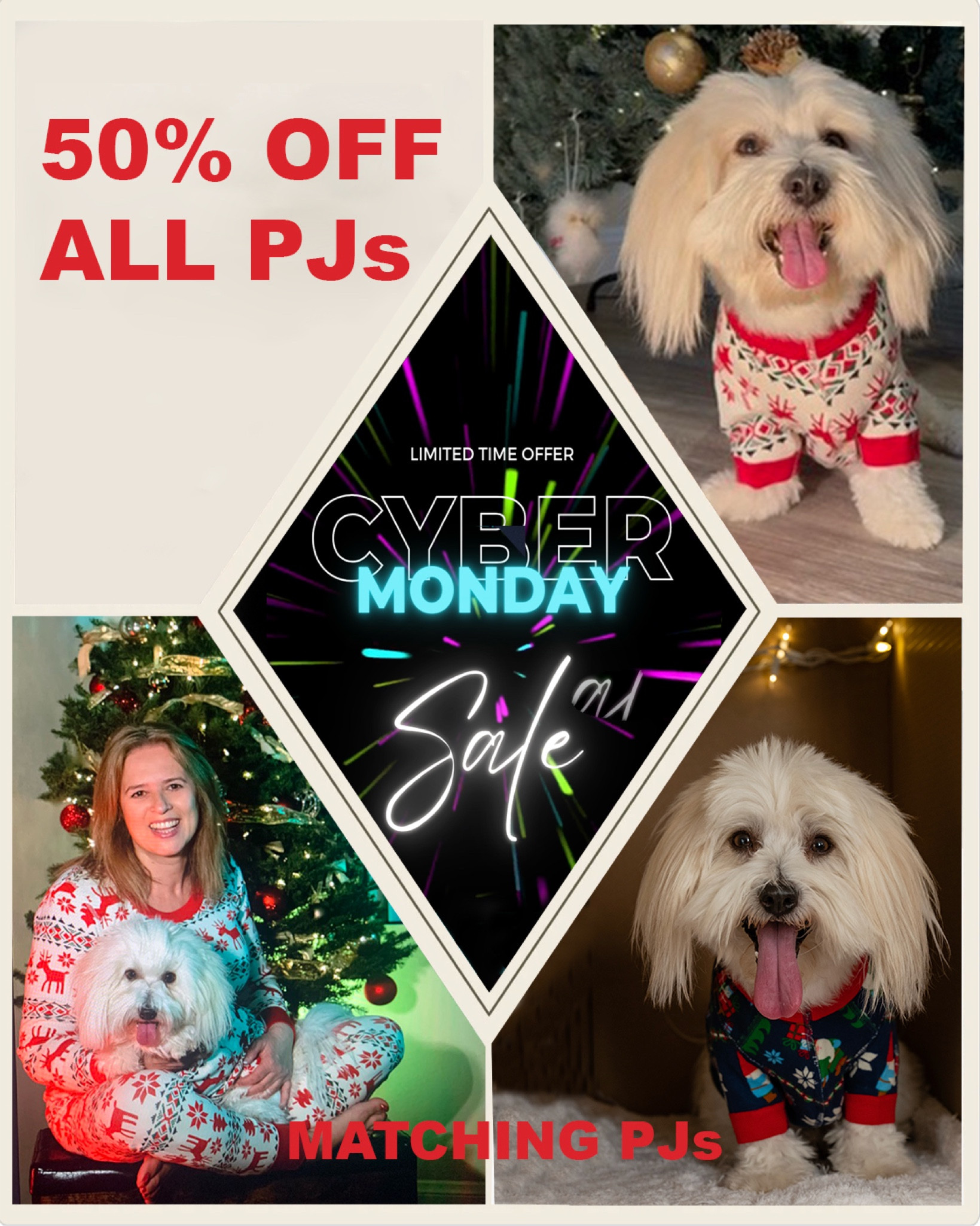 Our favorite matching family PJs are on SALE!!! 
50 % OFF!!!!

Even your dog can match!!!
Fluffy is 14 pounds, wearing size S

#holidaypj #familyPj #matchingPJ 
#DogPJ #hannaandersson 

#LTKPets #LTKDogs

#LTKSeasonal #LTKCyberWeek #LTKHoliday