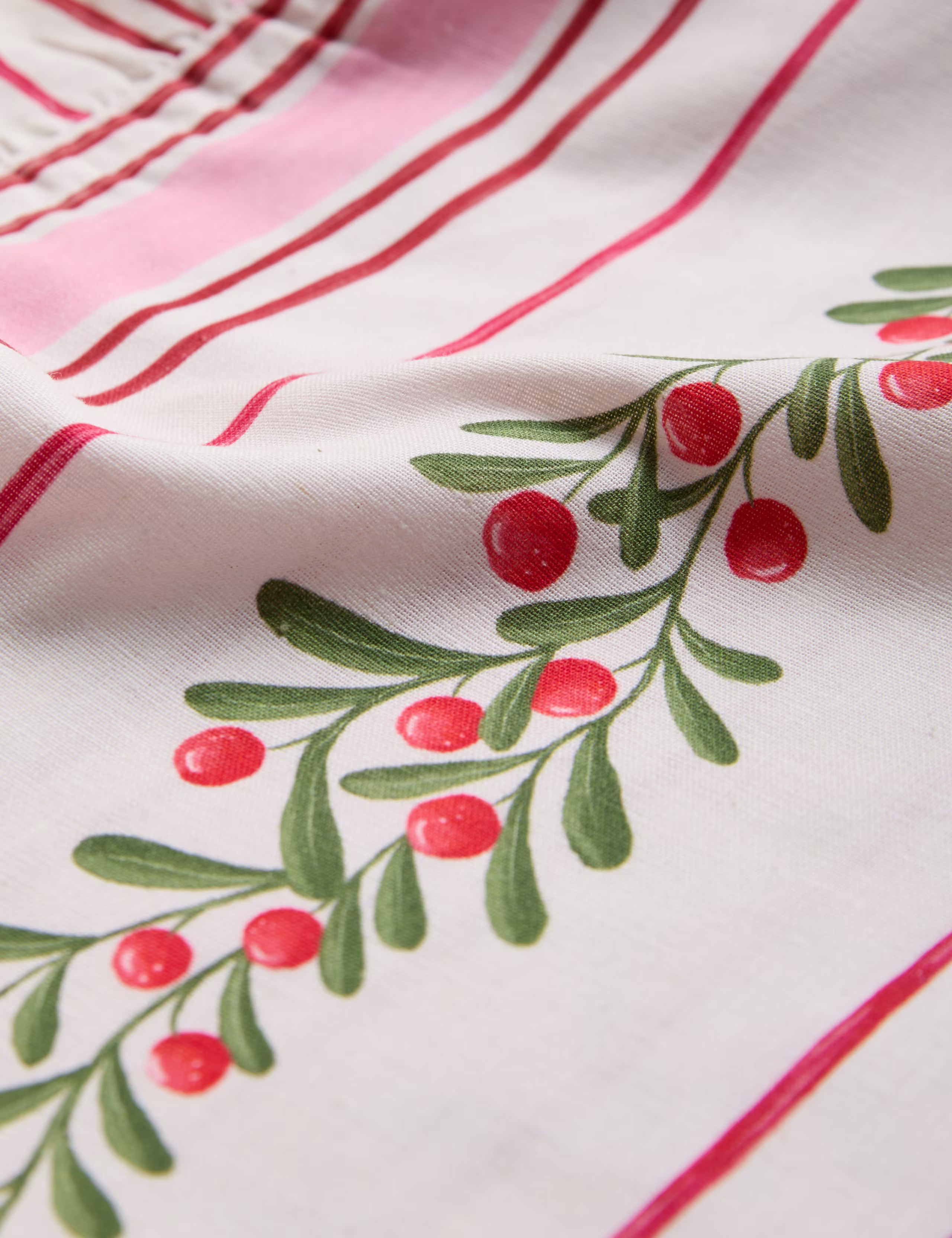 Cotton with Linen Festive Retro Striped Tablecloth | M&S | M&S | Marks & Spencer (UK)
