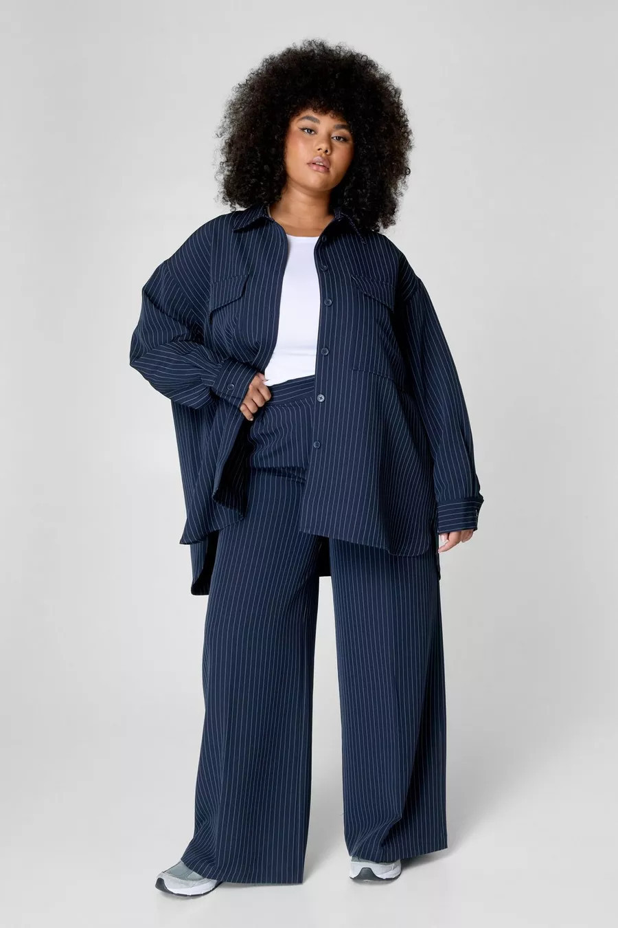 Plus Premium Tailored Pinstripe Trouser | Nasty Gal US