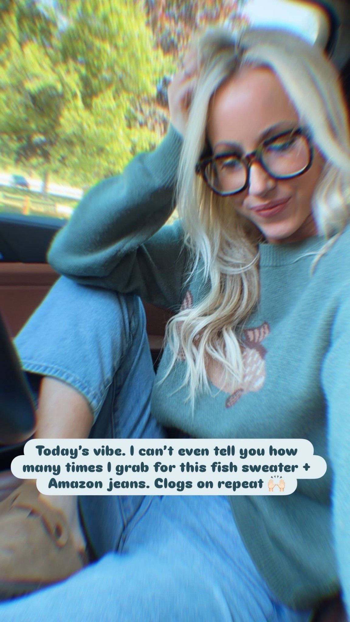 Ootd! Today’s outfit is my go-to fish sweater + Amazon jeans. Clogs on repeat! Wearing medium in the sweater and xs in the straight leg jeans!

#LTKootd #LTKdayinmylife #LTKmomlife