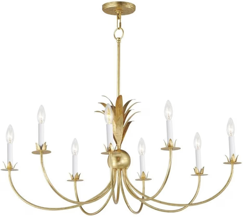 Maxim Paloma - 8 Light Chandelier-17.5 Inches Tall and 36 Inches Wide-Gold Leaf Finish -Tradition... | Amazon (US)
