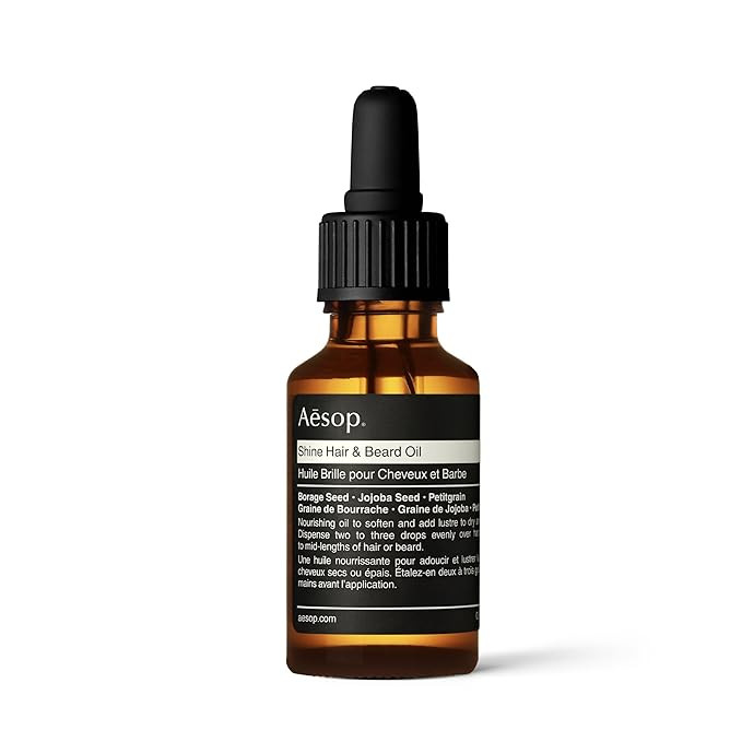 Aesop Shine Hair and Beard Oil | Moisture-Rich, Silicone-Free Oil for Full Beards and Hair | Soft... | Amazon (US)