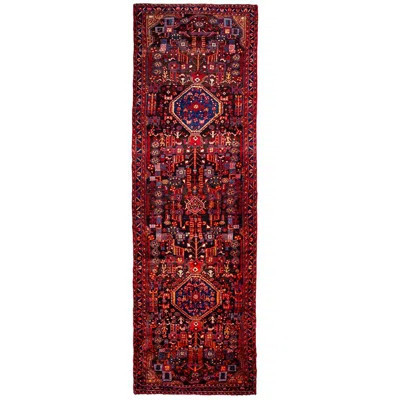 Benvida One-of-a-Kind 3'9" x 12'10" 1970s Area Rug in Red/Blue | Wayfair North America
