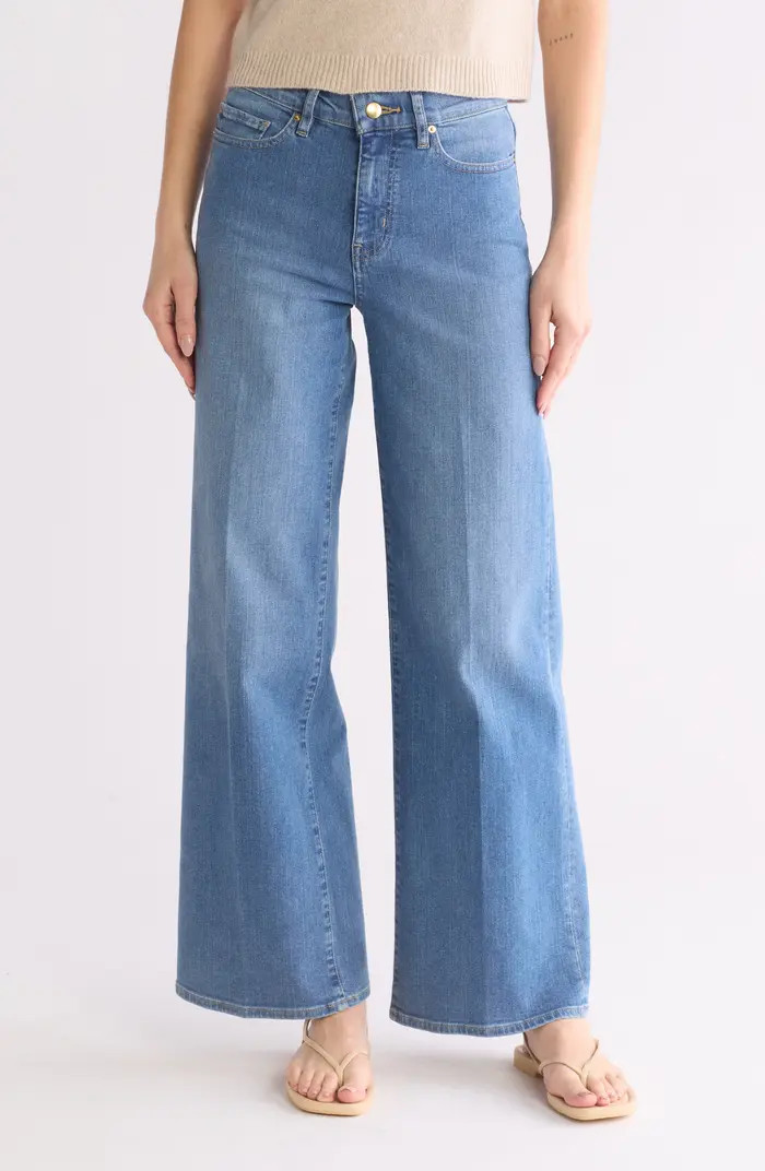 Le Slim High Waist Wide Leg Palazzo Jeans | Nordstrom Rack