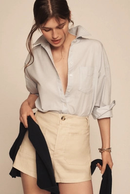 The Colette Shorts by Maeve: Linen Edition | Anthropologie (US)