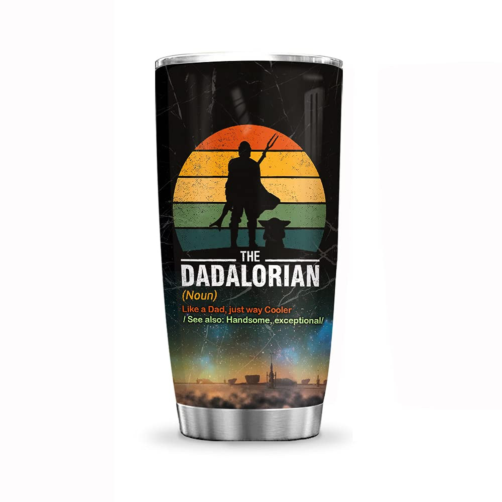 64HYDRO 20oz Dadalorian Father Gifts For Dad Husband From Daughter, Son - Birthday, Fathers Day - Be | Amazon (US)