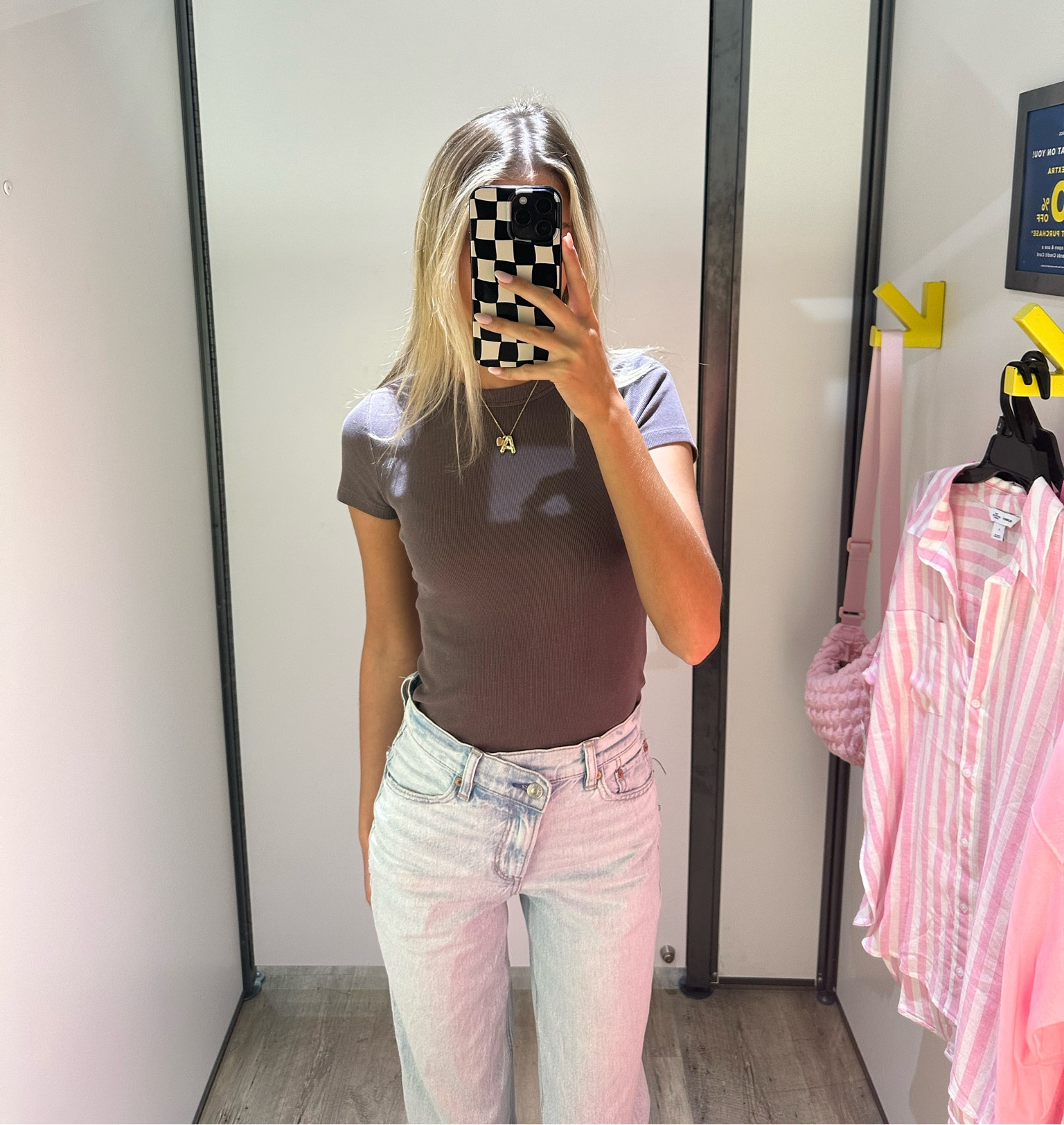 old navy top & ae jeans