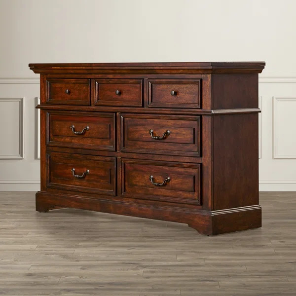 Cramlington 7-Drawer 64.25" W Double Dresser | Wayfair North America