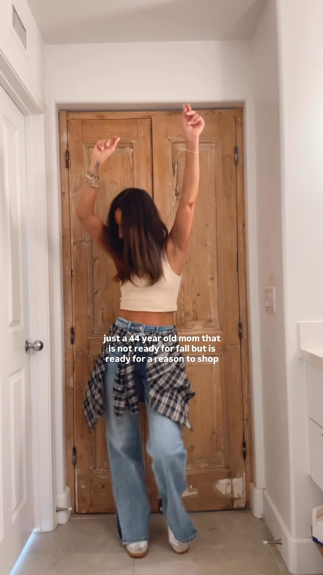 Jeans run one size large
Size up on flannel if you want a relaxed fit 

#LTKOver40 #LTKFallSale #LTKSeasonal