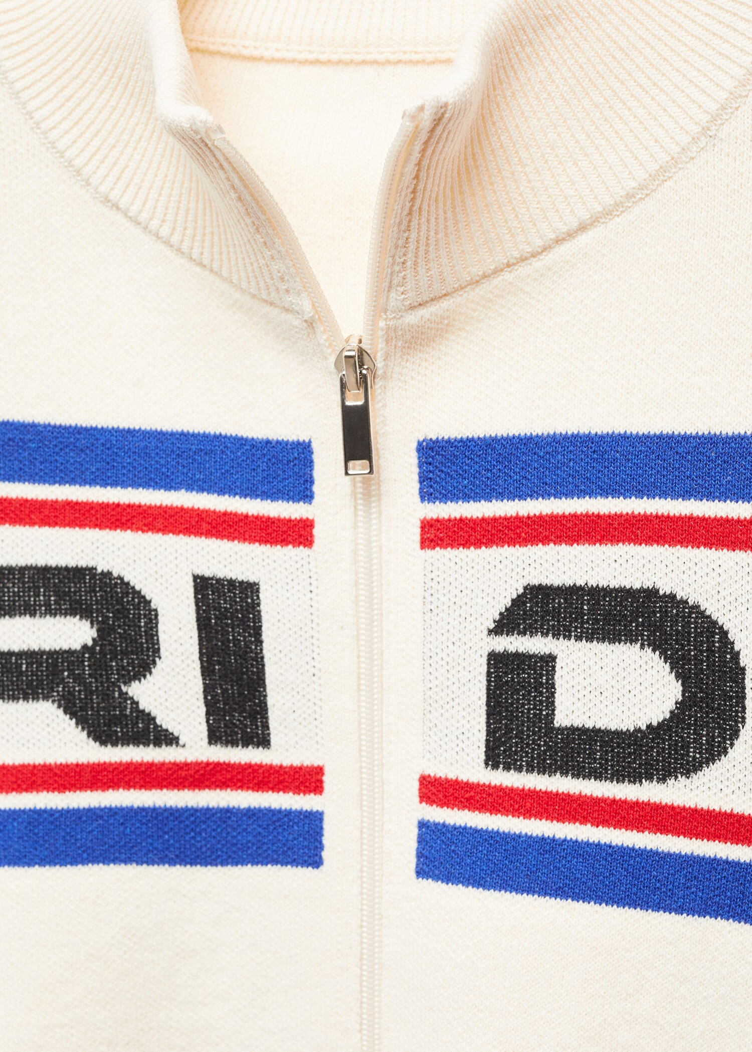 Zipper crop cardigan - Woman | MANGO USA | MANGO (US)