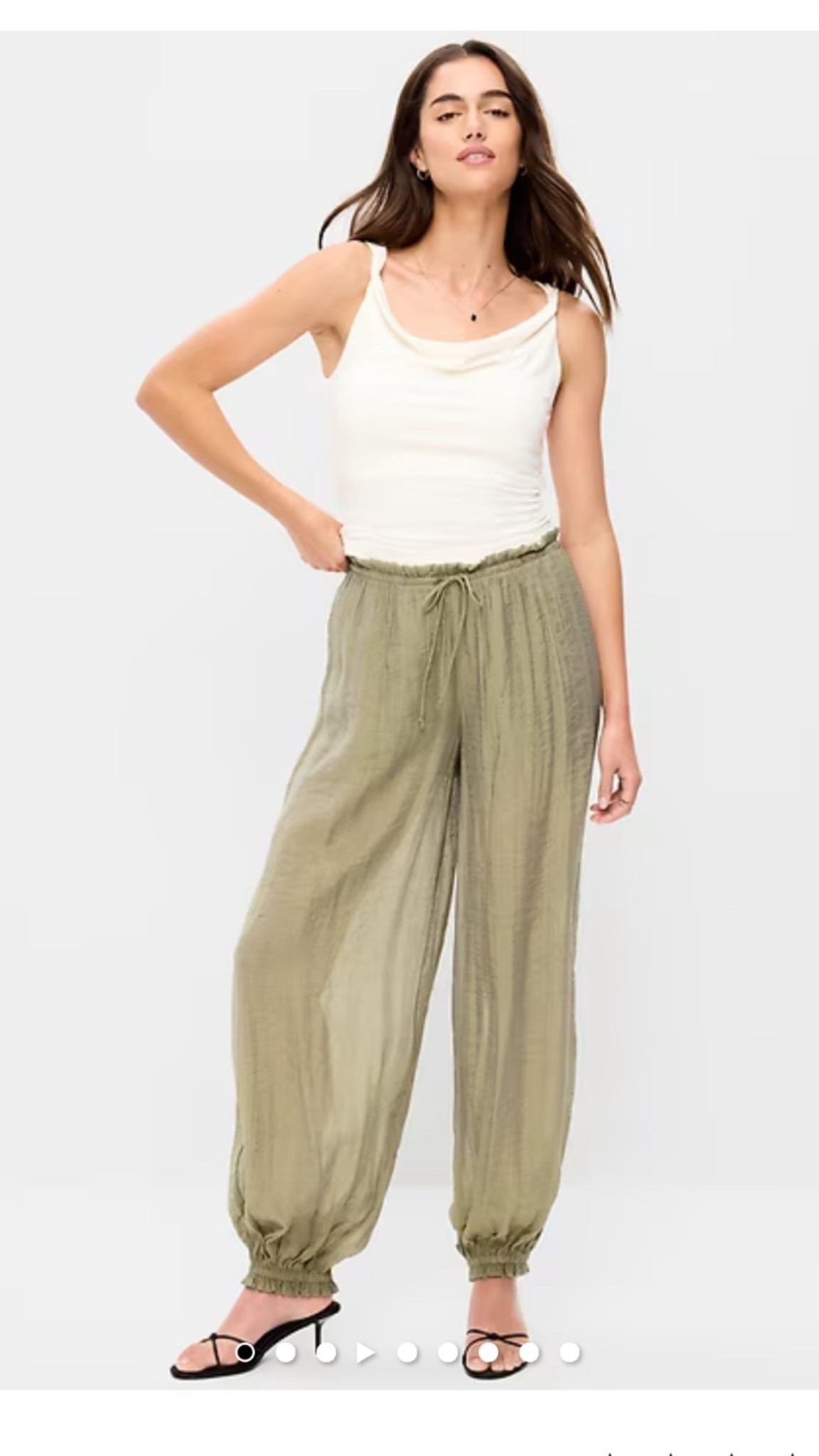 Love these sheer balloon pants - so perfect for hot weather date.

#LTKOver40 #LTKSeasonal #LTKootd