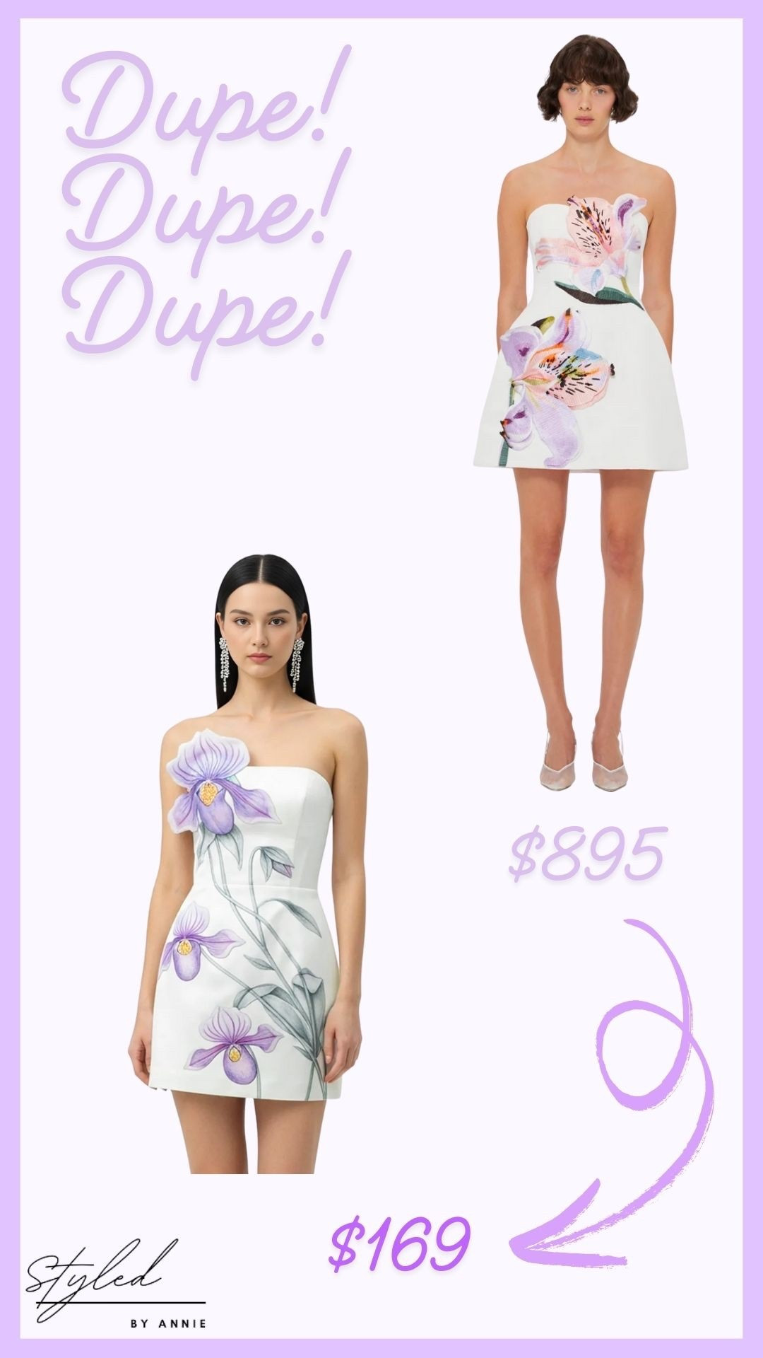 Dupe for the iconic sold out Leo Lin floral mini!! The cutest dress for a bridal shower or cocktail event!!💜💜

#under200 #dupe #sale #leolin #bridal #bridalshower

#LTKWedding #LTKParties #LTKStyleTip